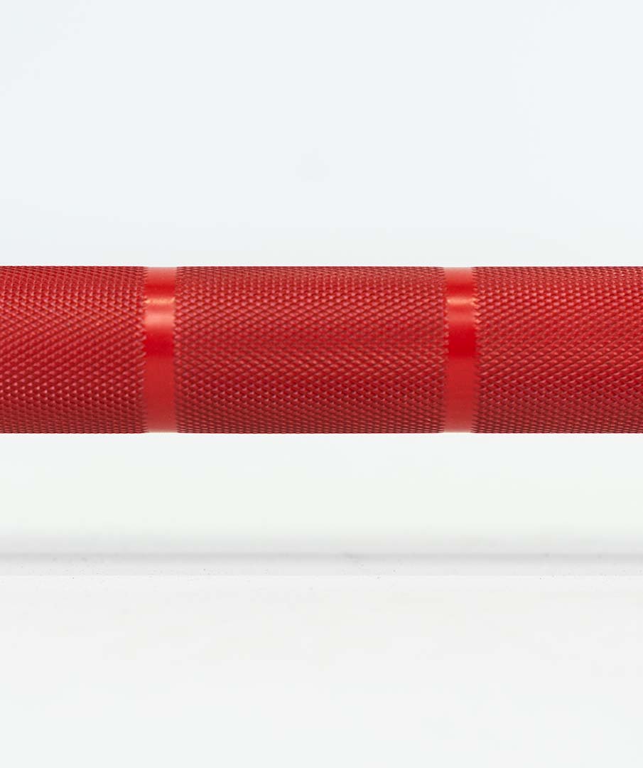 STEEL SHAFT WITH RED CARBON POLYMER COATING