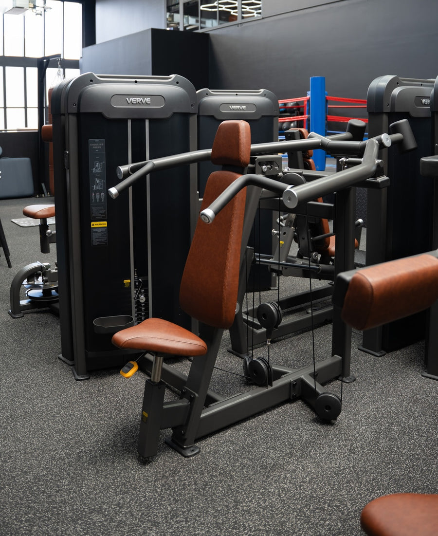 VERVE Pin Loaded Shoulder Press (Brown) - Makoto Series | MADE TO ORDER