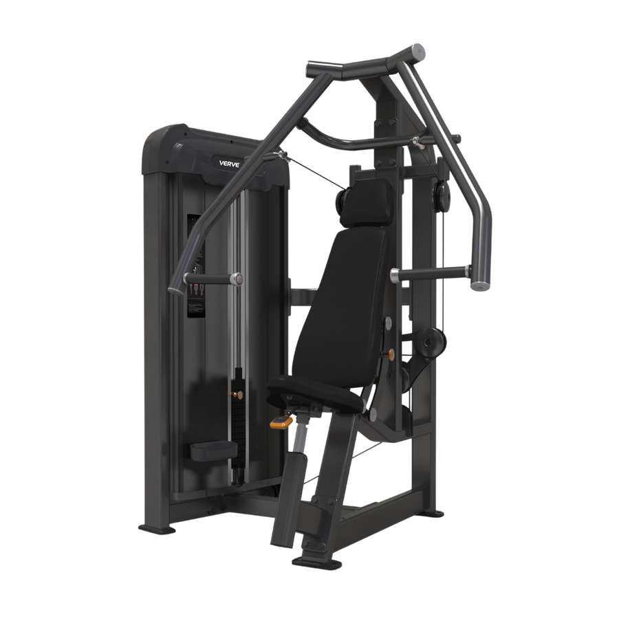 EX DEMO | VERVE Pin Loaded Chest Press (Black) - Makoto Series