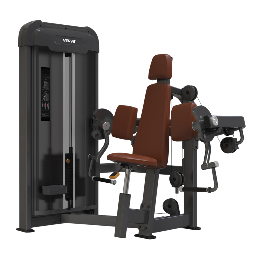 VERVE Pin Loaded Seated Biceps Curl (Brown) - Makoto Series | MADE TO ORDER