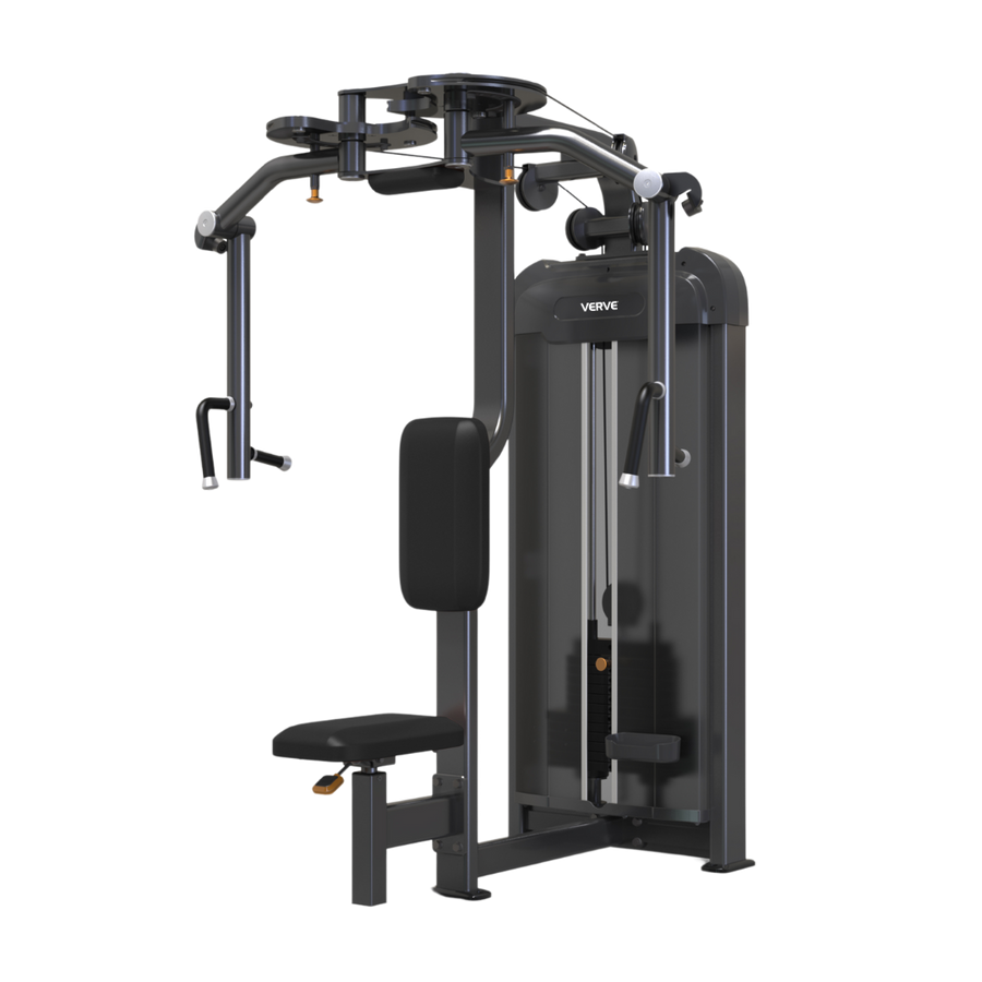 VERVE Pin Loaded Pec Fly/Rear Delt (Black) - Makoto Series