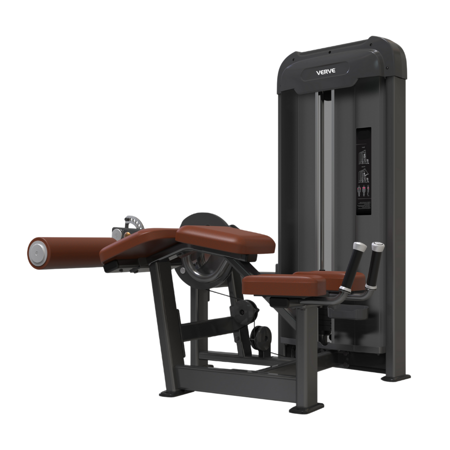 EX DEMO | VERVE Pin Loaded Prone Leg Curl (Brown) - Makoto Series
