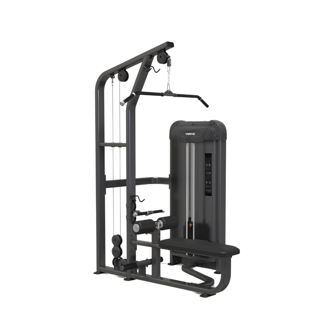 VERVE Pin Loaded Pulldown/Seated Row (Black) - Makoto Series | Pre-Order ETA Late July