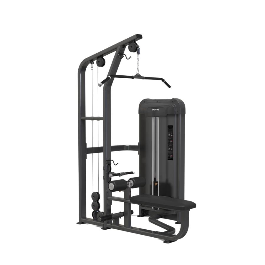 VERVE Pin Loaded Pulldown/Seated Row (Black) - Makoto Series | Pre-Order ETA Late July