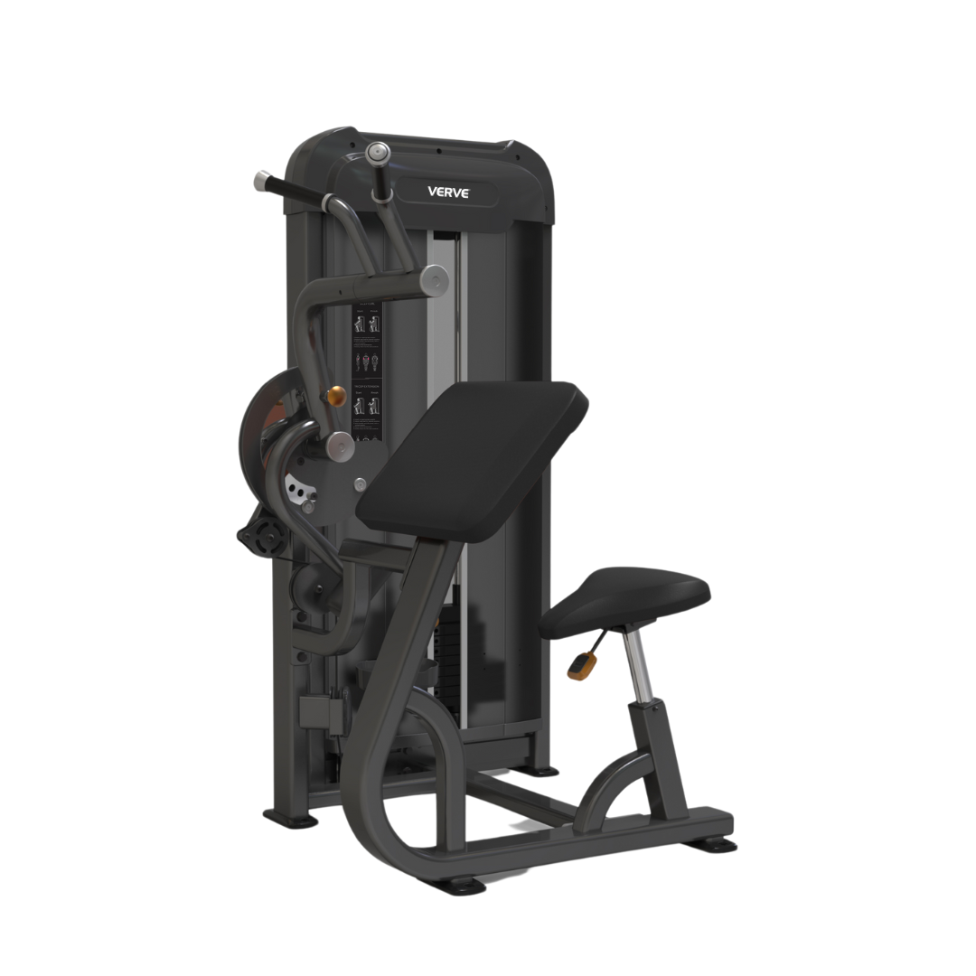 VERVE Pin Loaded Bicep Curl/Tricep Extension (Black) - Makoto Series | Pre-Order ETA Late July