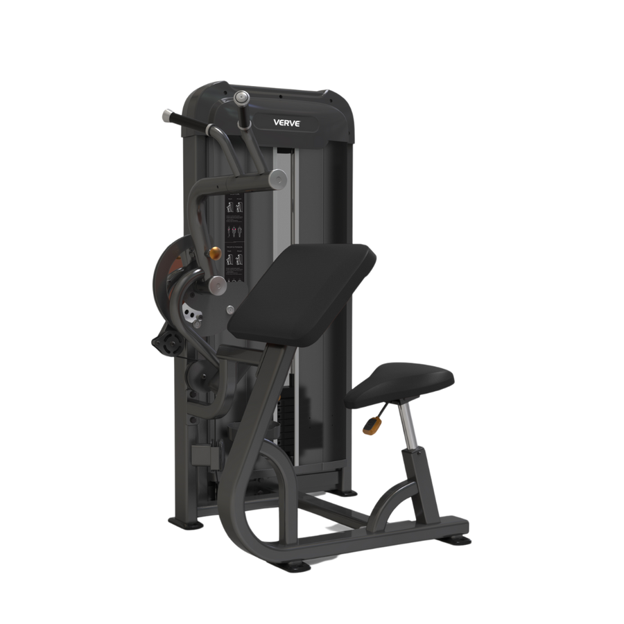 VERVE Pin Loaded Bicep Curl/Tricep Extension (Black) - Makoto Series | Pre-Order ETA Late July