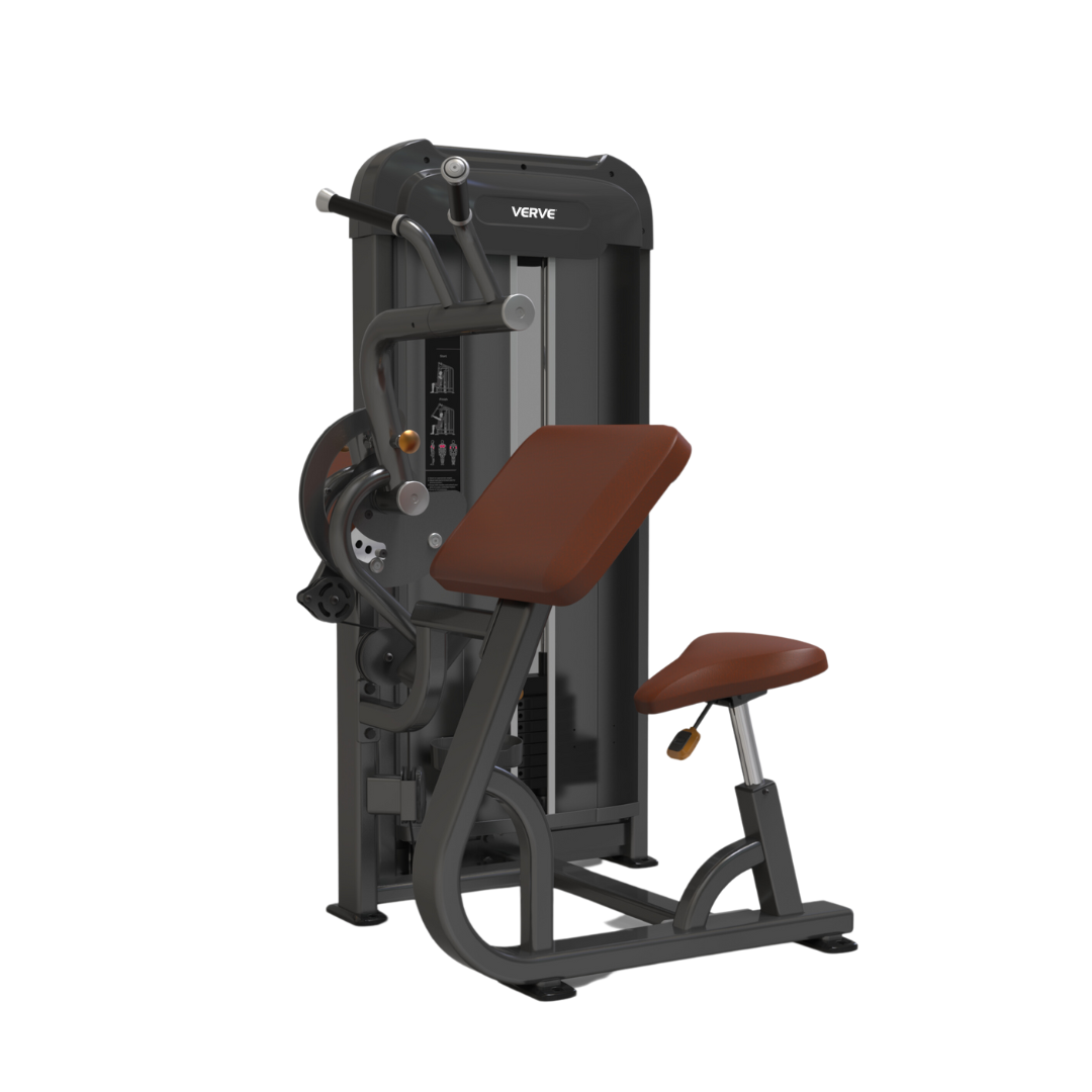 EX DEMO | VERVE Pin Loaded Bicep Curl/Tricep Extension (Brown) - Makoto Series