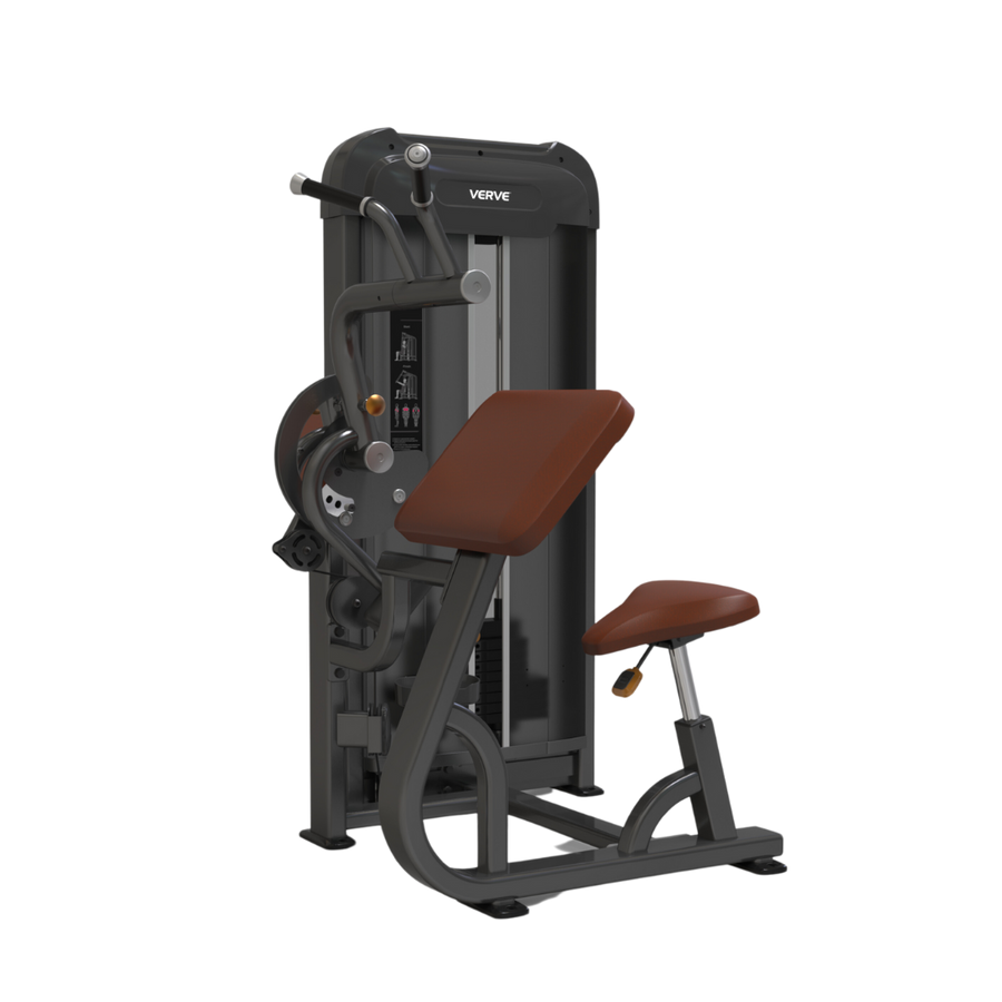 EX DEMO | VERVE Pin Loaded Bicep Curl/Tricep Extension (Brown) - Makoto Series