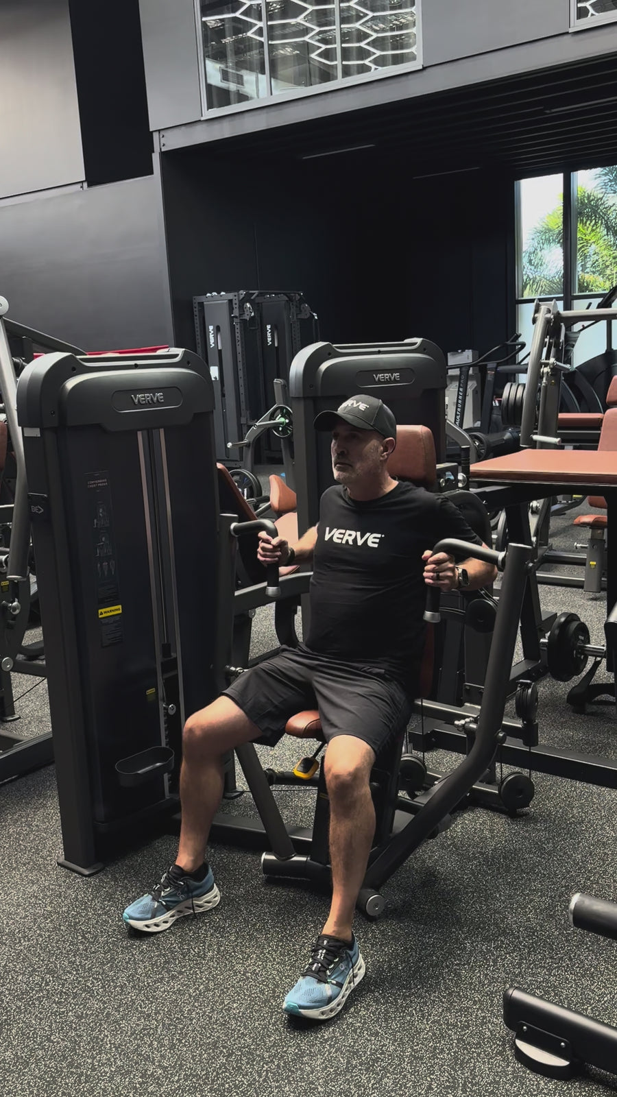 VERVE Pin Loaded Converging Chest Press (Brown) - Makoto Series