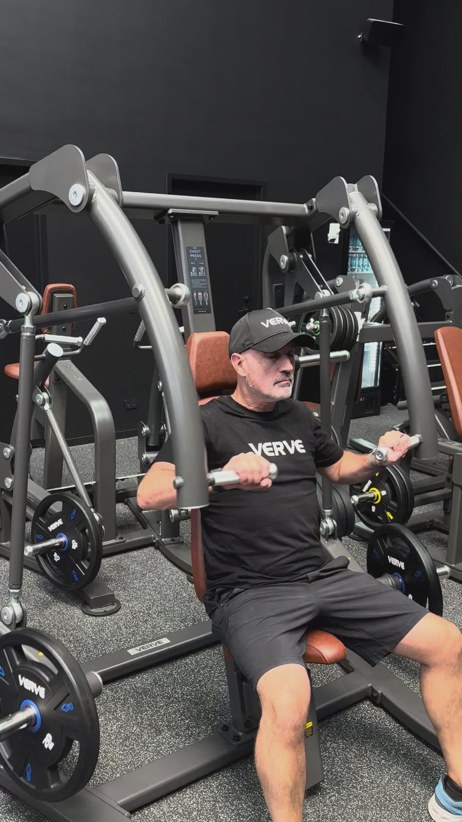 VERVE Plate Loaded Chest Press (Black) - Makoto Series