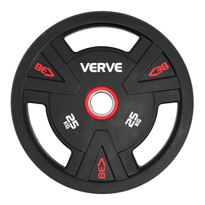 VERVE BE> PU Coated Tri Grip Olympic Plates